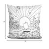 LiLiPi Cosmic Boat Color Decorative Accent Throw Pillow view 2