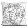 LiLiPi Flower Circle Decorative Accent Throw Pillow view 1