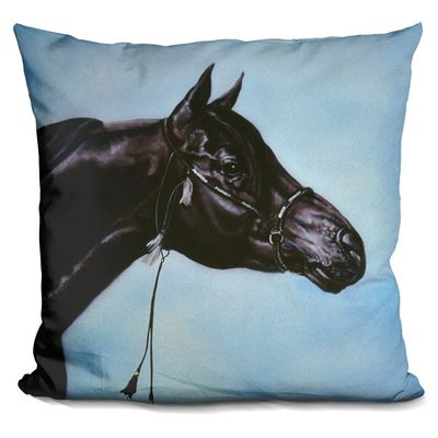 LiLiPi Black Arabian Decorative Accent Throw Pillow
