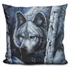 LiLiPi White Wolf Decorative Accent Throw Pillow view 1