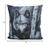 LiLiPi White Wolf Decorative Accent Throw Pillow view 2