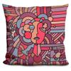 LiLiPi Pop-Art-Deco-Face-116 Decorative Accent Throw Pillow view 1