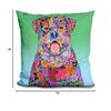 LiLiPi Flowers Rottweiler Decorative Accent Throw Pillow view 2