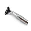 G.B.S Triple Blade Stainless Steel Razor with a Leather Case view 2