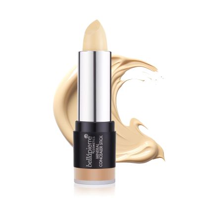 bellapierre Mineral Concealer Stick | Easy to Blend Natural Wax Matte Makeup | Hides Acne, Discoloration & Blemishes | Non-Toxic and Paraben Free | All Day Wear - (Light/Medium)