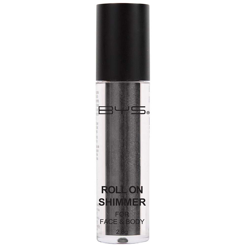 BYS Face and Body Roll On Glitter Shimmer Carbon Black