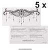 5 x TypB Underboob Tattoo - Black Sexy Under Breast Tattoo - Sternum Mandala - No China! (5) view 2