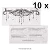 10 x TypB Underboob Tattoo - Black Sexy Under Breast Tattoo - Sternum Mandala - No China! (10) view 4