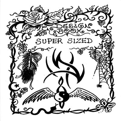 Super Sized Tattoo Design Book, Inspiration Guide, and Adult Coloring Book. 100s of Intricate High-Res Henna Body Ink Artwork Sketches by Professional Artists to Trace, Stencil or Freehand