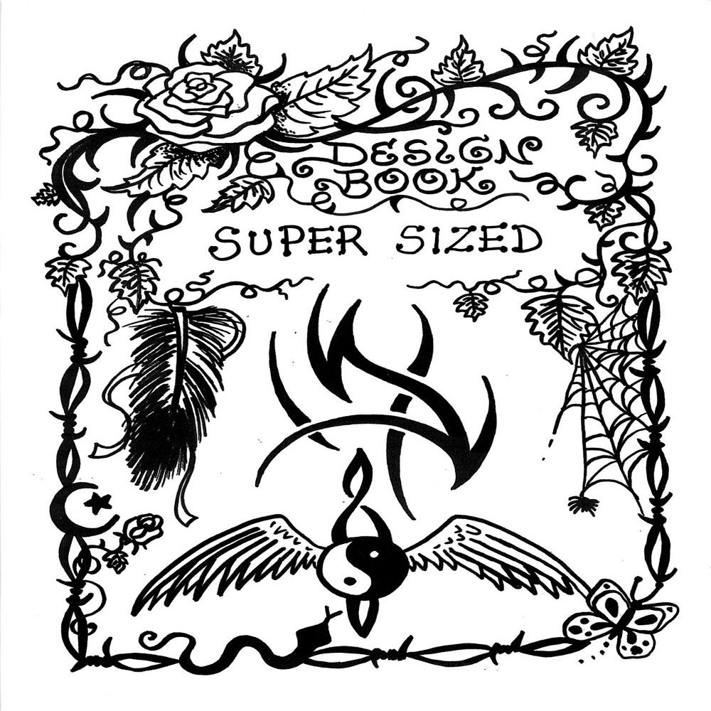 Super Sized Tattoo Design Book, Inspiration Guide, and Adult Coloring Book. 100s of Intricate High-Res Henna Body Ink Artwork Sketches by Professional Artists to Trace, Stencil or Freehand