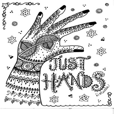 Just Hands Tattoo Design Book, Inspiration Guide, and Adult Coloring Book. 100s of Intricate High-Res Henna Body Ink Artwork Sketches by Professional Artists to Trace, Stencil or Freehand