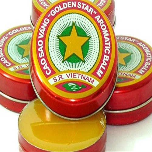12 Boxes X 10 Grams (Net Weight), Golden Star Balm, Cao Sao Vang Vietnam, Aromatic Balsam F