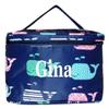 101 BEACH Personalized with Name New Go-To Cosmetic Case: Travel in Style and Stay Organized, Navy Whale view 1