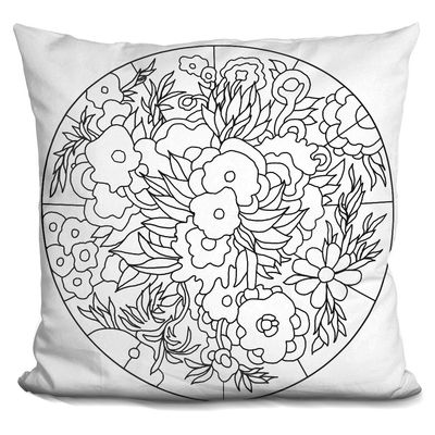 LiLiPi Flower Circle 216 Decorative Accent Throw Pillow