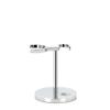 MHLE Universal Stand for Razors & Shaving Brushes | Shave Accessory | Chrome Modern Design view 1