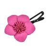AeraVida Cute and Colorful Fuschia Pink Tropical Flower Leather Hair Clip |Flower Hair Clip | Hair Clip Accessories | Leather Hair Clips for Women | Pink Color Hair Clips view 2