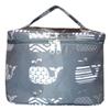 101 BEACH Fashion Print Soft Case Cosmetic Bag Can be Personalized or Monogrammed (Grey Whale) view 1