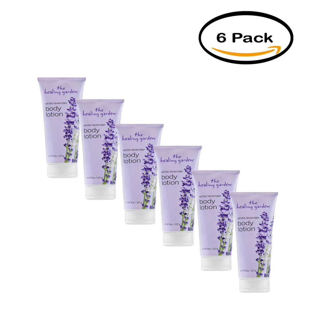 PACK OF 6 - The Healing Garden White Lavender Body Lotion, 8 oz