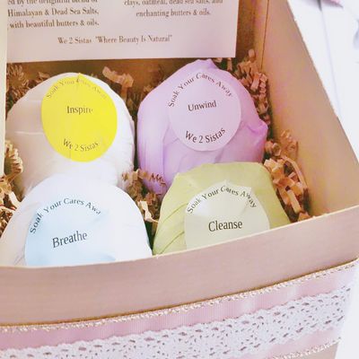 Natural Spa Bath Bombs 4-Pack