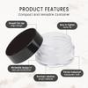 100 Jars - Beauticom High-Graded 5 Grams/5 mL BPA Free Thick Clear Acrylic 100% NO LEAK Plastic Jars empty Container Black Lid for Cosmetic, Lip Balm, Beads, Creams, Lotion, Liquids, Sample, Travel view 3