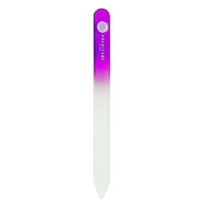 Premitage Nail Files | Double Sided Buffers, Crystal Glass, Excellent 280 Grit (1-pcs VERANDA Purple)