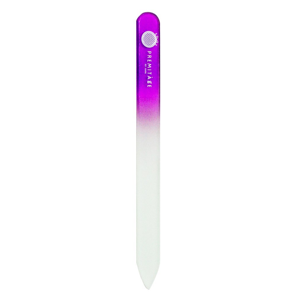 Premitage Nail Files | Double Sided Buffers, Crystal Glass, Excellent 280 Grit (1-pcs VERANDA Purple)