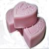 3 Fresh Cut Rose Scent Heart Shaped Medium Soaps Gift Set -Shea Butter Goat Milk Soap view 1