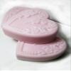 3 Fresh Cut Rose Scent Heart Shaped Medium Soaps Gift Set -Shea Butter Goat Milk Soap view 2