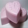 3 Fresh Cut Rose Scented Lg Heart Shaped Soaps Gift Set - Shea Butter Goat Milk Soap view 2
