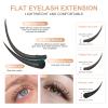 NAGARAKU Double Tips Flat Ellipse Eyelash Extensions Supplies 0.20 C curl 9mm Natural Charcoal Color Faux Mink Super Soft Split Tips Lash Individual Lashes view 2