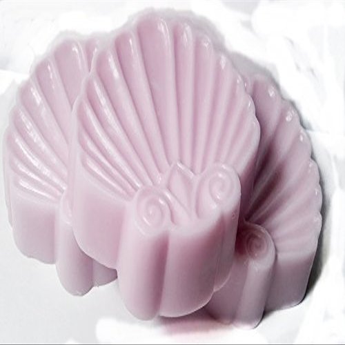 3 Seashell Soaps Gift Set - Assorted Pink Floral Scents Shea Butter Goat Milk Soap