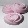 3 Rosebud Shaped Soaps Gift Set - Fresh Cut Rose Scent Shea Butter Goat Milk Soap view 1
