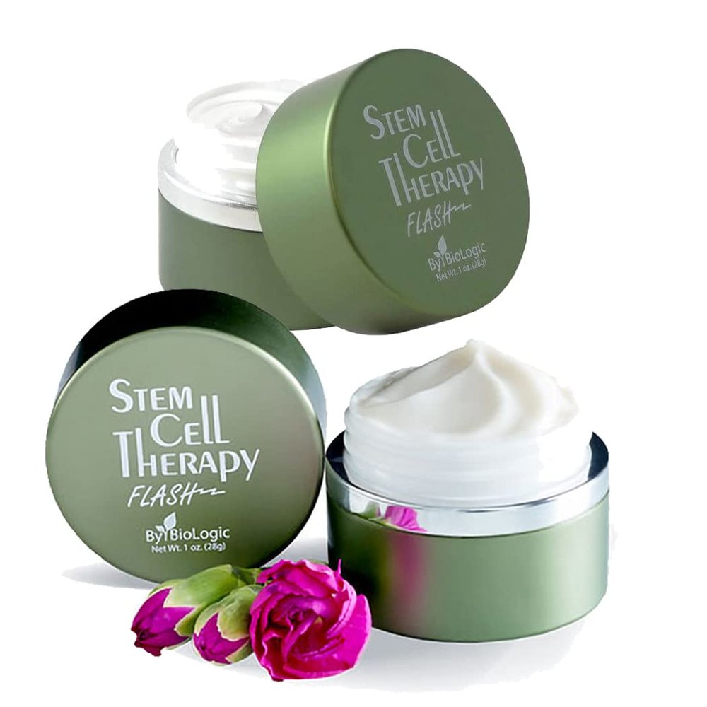 Biologic Solutions Stem Cell Therapy FLASH Grow Smoother Firmer New Skin (Set of 2 Jars)