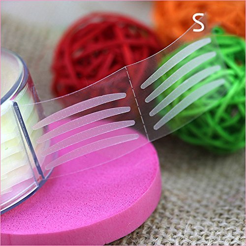 Magik 300-600 Pairs Adhesive Invisible Wide/Narrow Double Eyelid Stickers Eye Tape Makeup (300 Pack, Skin-Narrow)