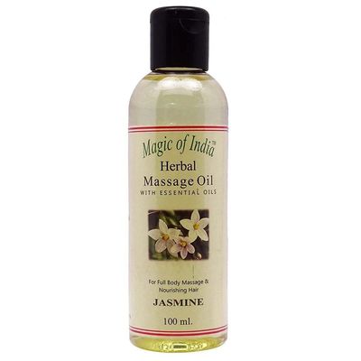 Magic Of India Jasmine Herbal Massage Essential Oil For Full Body - 100 ml