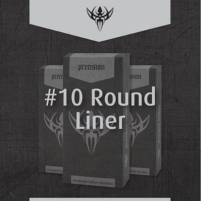 Precision Needles, Tattoo Needles #12 (0.35mm) BugPin Round Liner 3.5mm Extra Long Taper, 7 Point Model 1007RLB, Box of 50