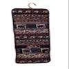 101 BEACH Hanging Toiletry Cosmetic Organizer Bag - Roll up for Storage Travel - Custom Embroidery Available (Elephant Tapestry - Embroidered Monogram) view 3