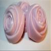 3pc Rose Shaped Soaps Gift Set Assorted Pink Floral Scents Shea Butter Goat Milk Soap view 2