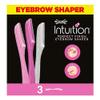 Wilkinson Sword - Intuition Eyebrow Shaper | Facial Hair Remover and Trimmer | Exfoliating Dermaplaning Tool | 3 x Disposable Razors view 2