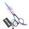 5.5 Inches Hair Cutting Scissors Set with Razor Combs Lether Scissors Case,Hair Cutting Shears Hair Thinning Shears for Personal and Professional (Raibow) view 4