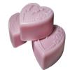 3pc Gift Set Large Heart Shaped Soaps - Carnation Scent Shea Butter Goat Milk Soap view 1