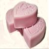 3pc Large Heart Shaped Soaps Gift Set Assorted Pink Floral Scents Shea Butter Goat Milk Soap view 1