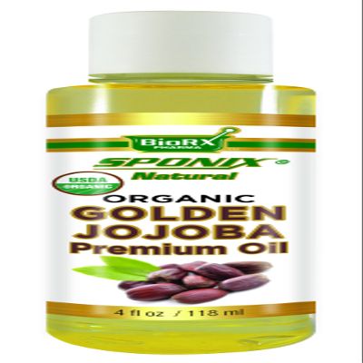 Best Jojoba Oil - Top 100% Pure Jojoba Oil for Skincare and Haircare - Premium Grade USDA Organic - 4 oz by Sponix