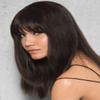 Hairdo Clip-In Human Hair Fringe Bangs Color R14/88H Golden Wheat - 4.25" Front | 9" Sides Monofilament Crown Connects Long Layers to Blend 3 Pressure-Sensitve Clips Cabello Humano view 1