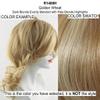 Hairdo Clip-In Human Hair Fringe Bangs Color R14/88H Golden Wheat - 4.25" Front | 9" Sides Monofilament Crown Connects Long Layers to Blend 3 Pressure-Sensitve Clips Cabello Humano view 2