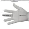 Maydahui 12 Pair White Cotton Gloves 9 inch Extra Large Size for Cosmetic Moisturizing Coin Jewelry Inspection Performance Driving Watch Repair Work Lining view 2