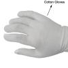 Maydahui 12 Pair White Cotton Gloves 9 inch Extra Large Size for Cosmetic Moisturizing Coin Jewelry Inspection Performance Driving Watch Repair Work Lining view 3