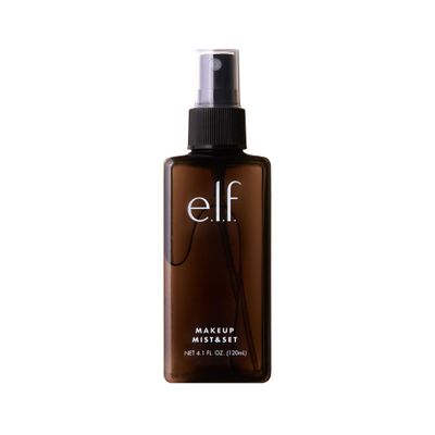 e.l.f. Makeup Mist & Set - Large Lightweight, Long Lasting, All-Day Wear Revitalizes, Refreshes, Hydrates, Soothes Infused with Aloe, Green Tea and Cucumber 4 Fl Oz