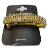 Bling Gold and Silver Plated Crystal Hairpin 4 Row Rhinestone Hair Barrette Clip Hair Accessories (GOLD) view 1