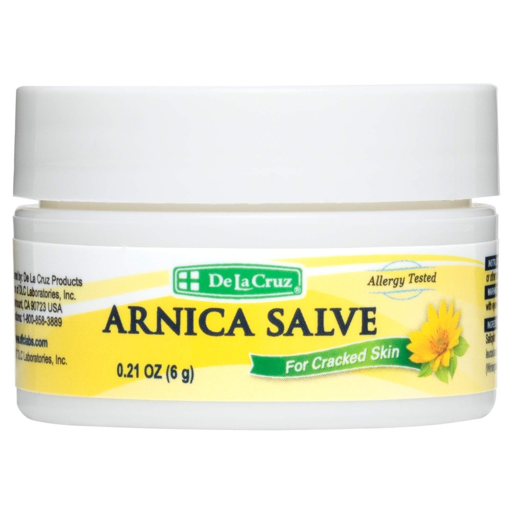 De La Cruz Arnica Salve - Foot Cream for Dry Cracked Heels and Feet - Moisturizing Hand Salve for Dried Hands - 24 Hour Moisture Foot Cream for Dry Cracked Feet and Rough Skin - (Trial Size)